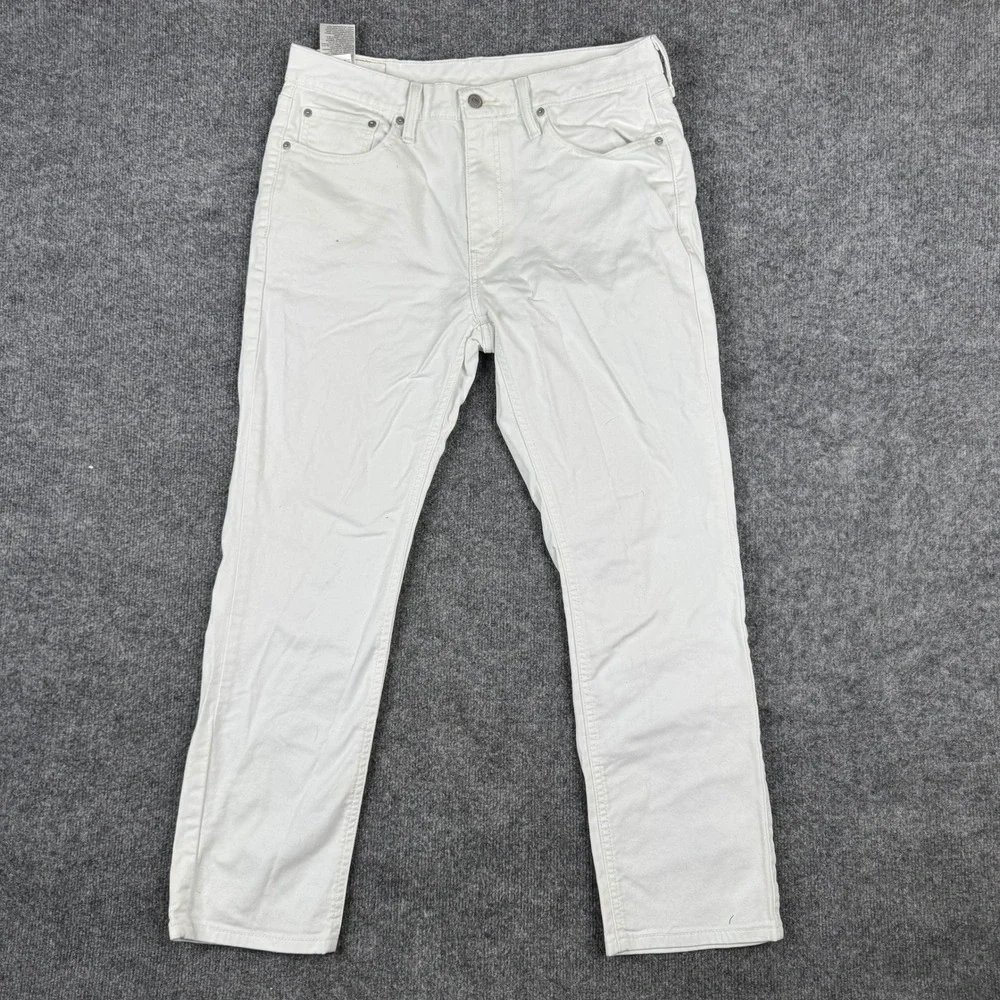 Levi's Pants Mens Size 33x30 White 541 Athletic Taper Stretch Casual Denim Jeans